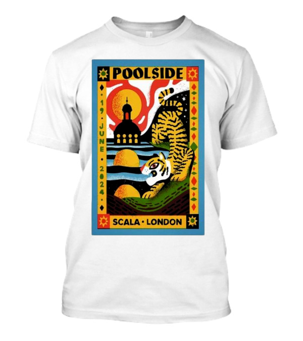 Poolside June 19 2024 Scala London Tiger T-Shirt