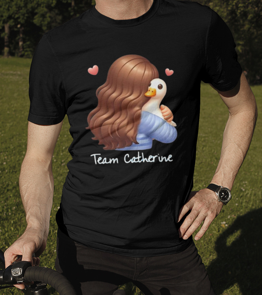 Team Catherine Real Housewives Recaps Duck Emoji Hearts T-Shirt