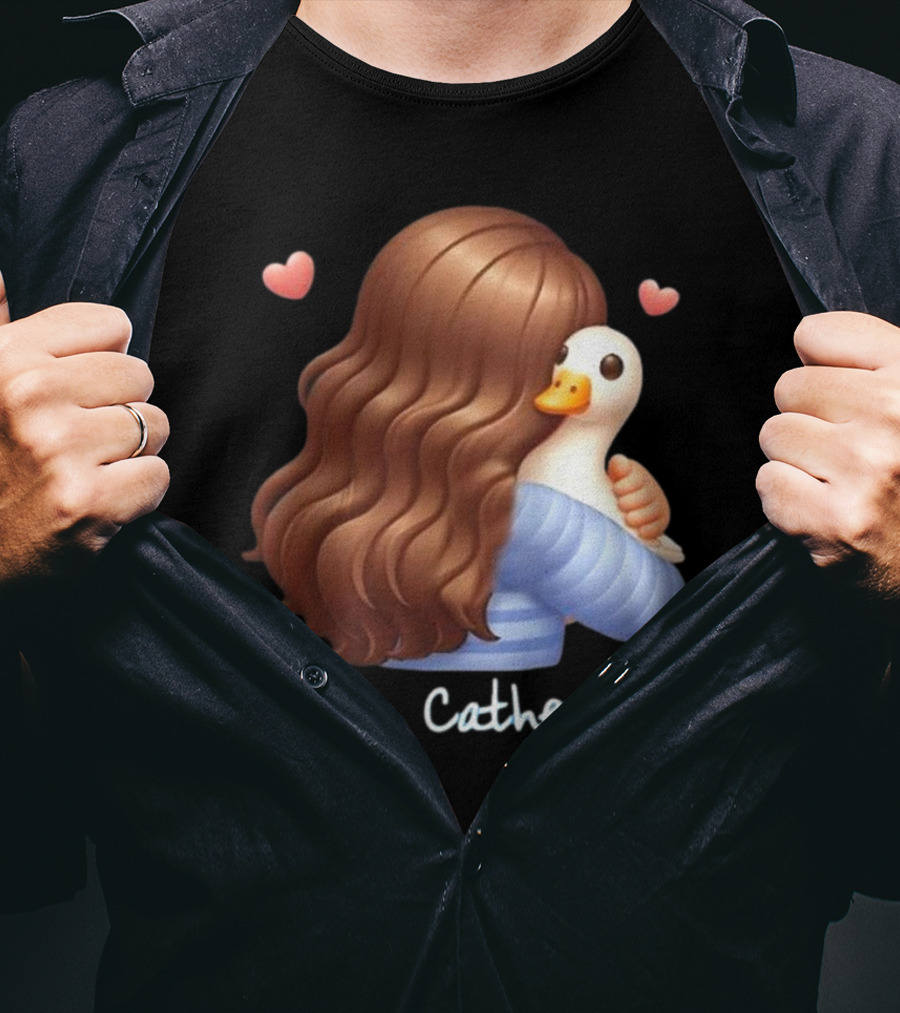 Team Catherine Real Housewives Recaps Duck Emoji Hearts T-Shirt