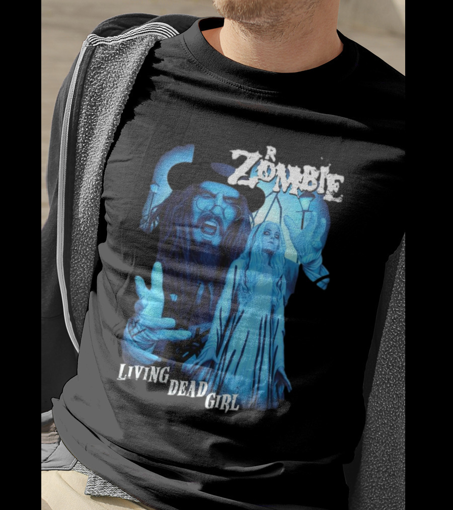 Rob Zombie Living Dead Girl Blue Gothic Horror T-Shirt