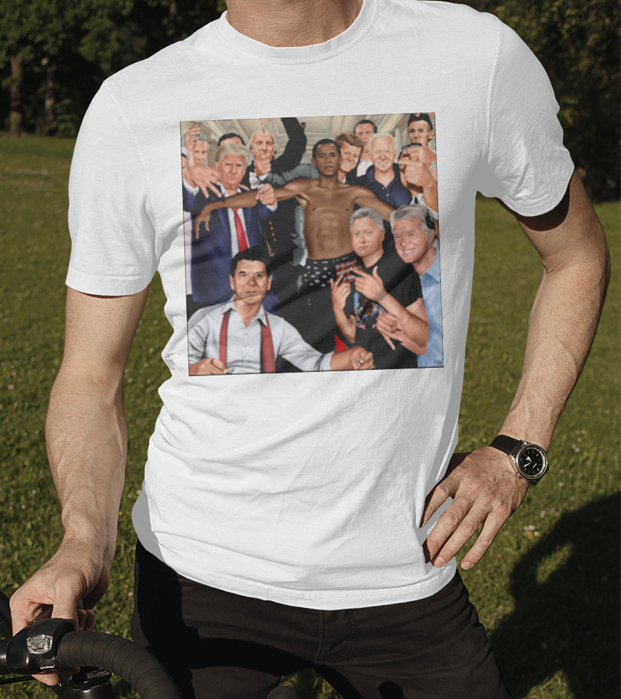 The Wright Artist Glory Boyz U.S. Political Leaders Group Photo T-Shirt
