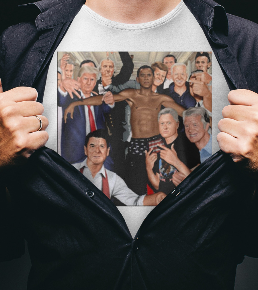 The Wright Artist Glory Boyz U.S. Political Leaders Group Photo T-Shirt