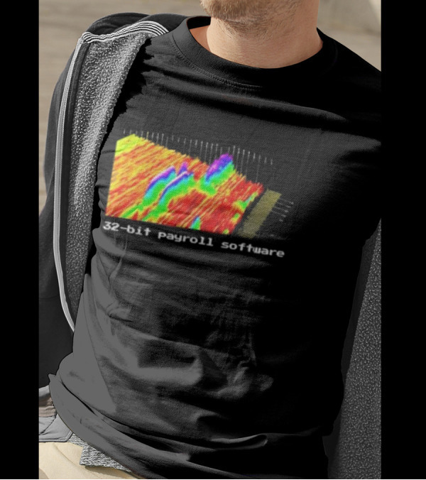 Ayush S Joinwarp 32-Bit Payroll Software Rainbow Spectrum Visualization T-Shirt
