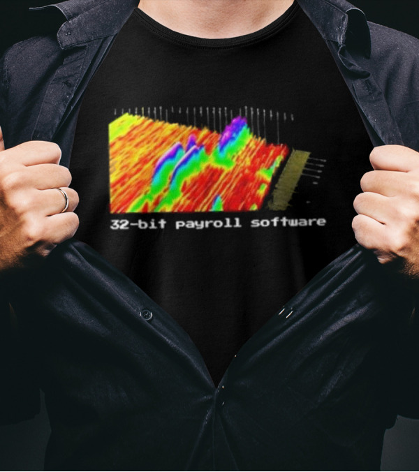 Ayush S Joinwarp 32-Bit Payroll Software Rainbow Spectrum Visualization T-Shirt