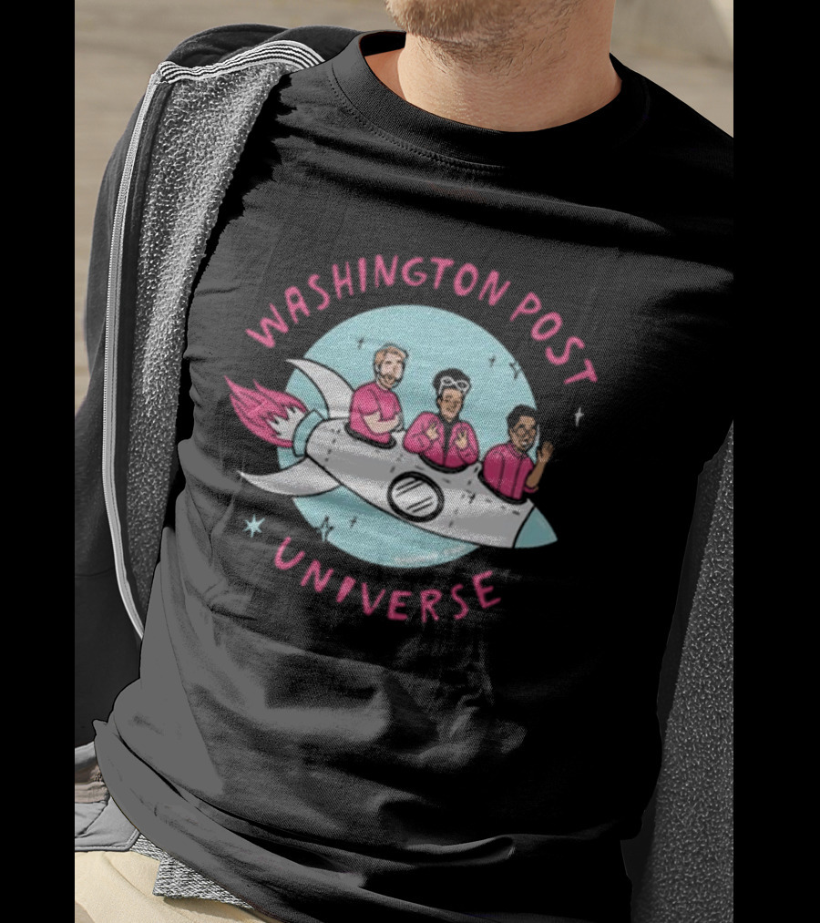 Washington Post Universe Rocket T-Shirt