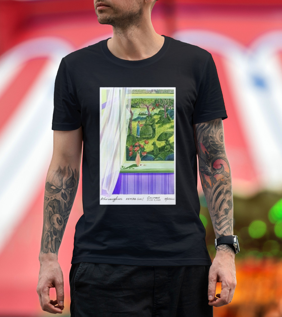 Khruangbin KEMBA Live Columbus OH June 5 2024 Garden Window Scene T-Shirt