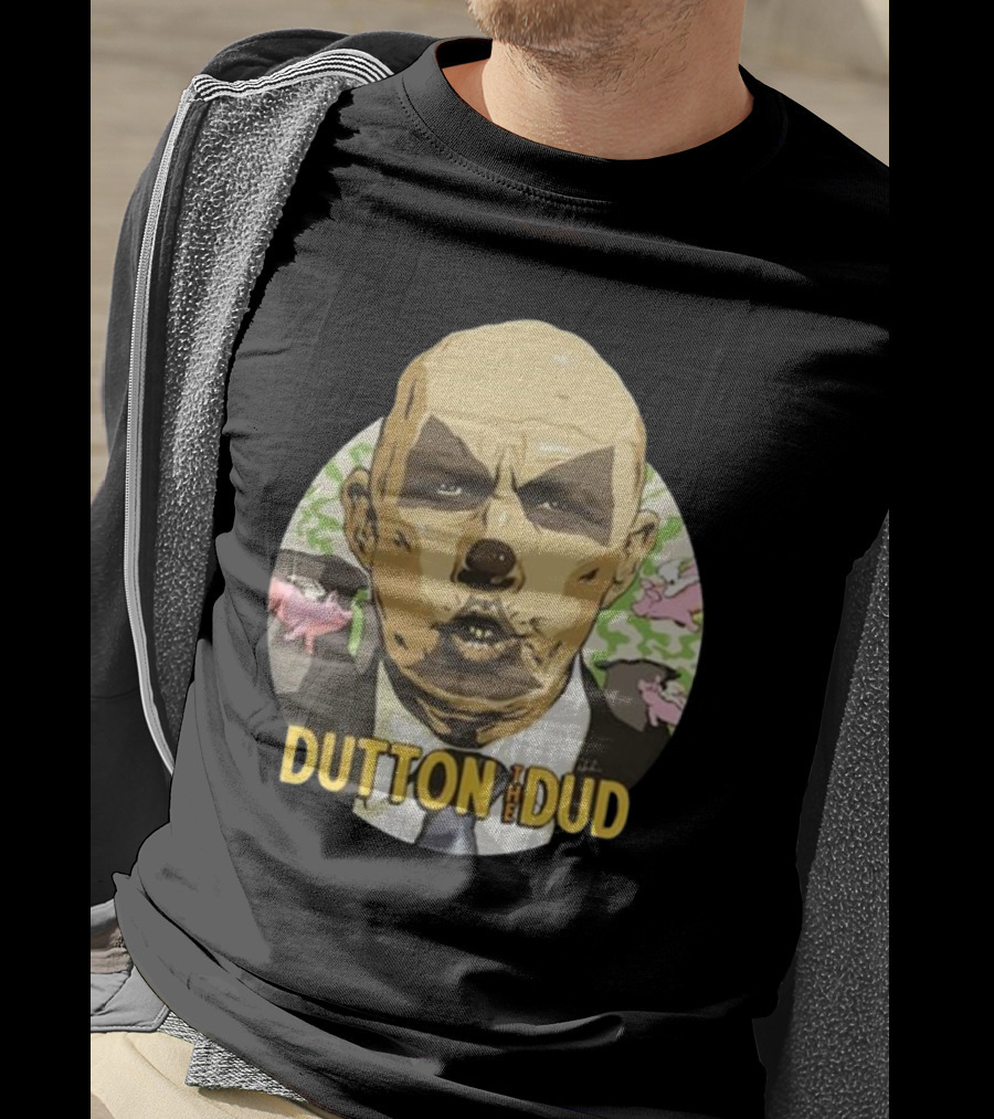 Dutton The Dud James Hillier Dutton Pigs Fly Caricature T-Shirt