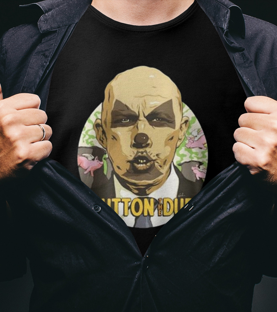 Dutton The Dud James Hillier Dutton Pigs Fly Caricature T-Shirt