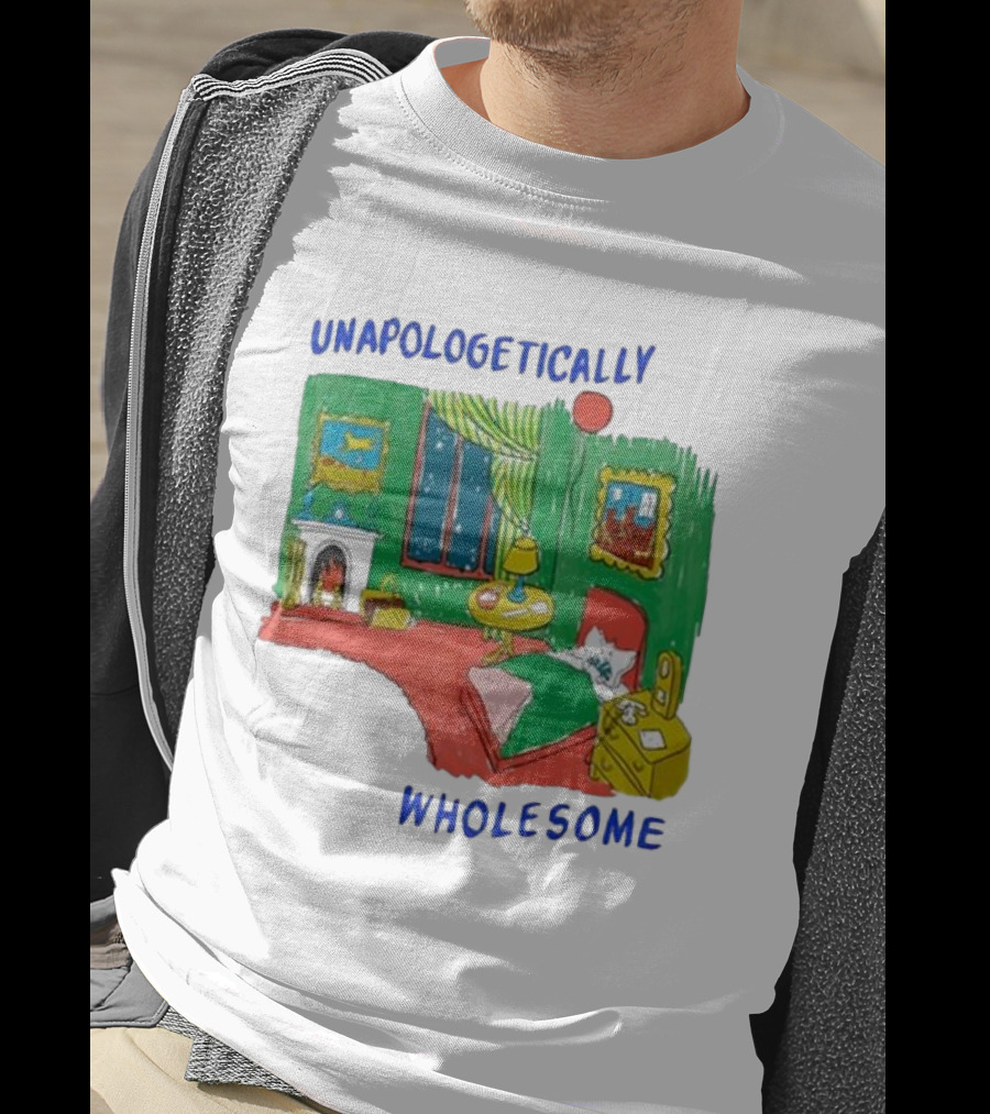 Unapologetically Wholesome Cozy Bedroom Scene T-Shirt