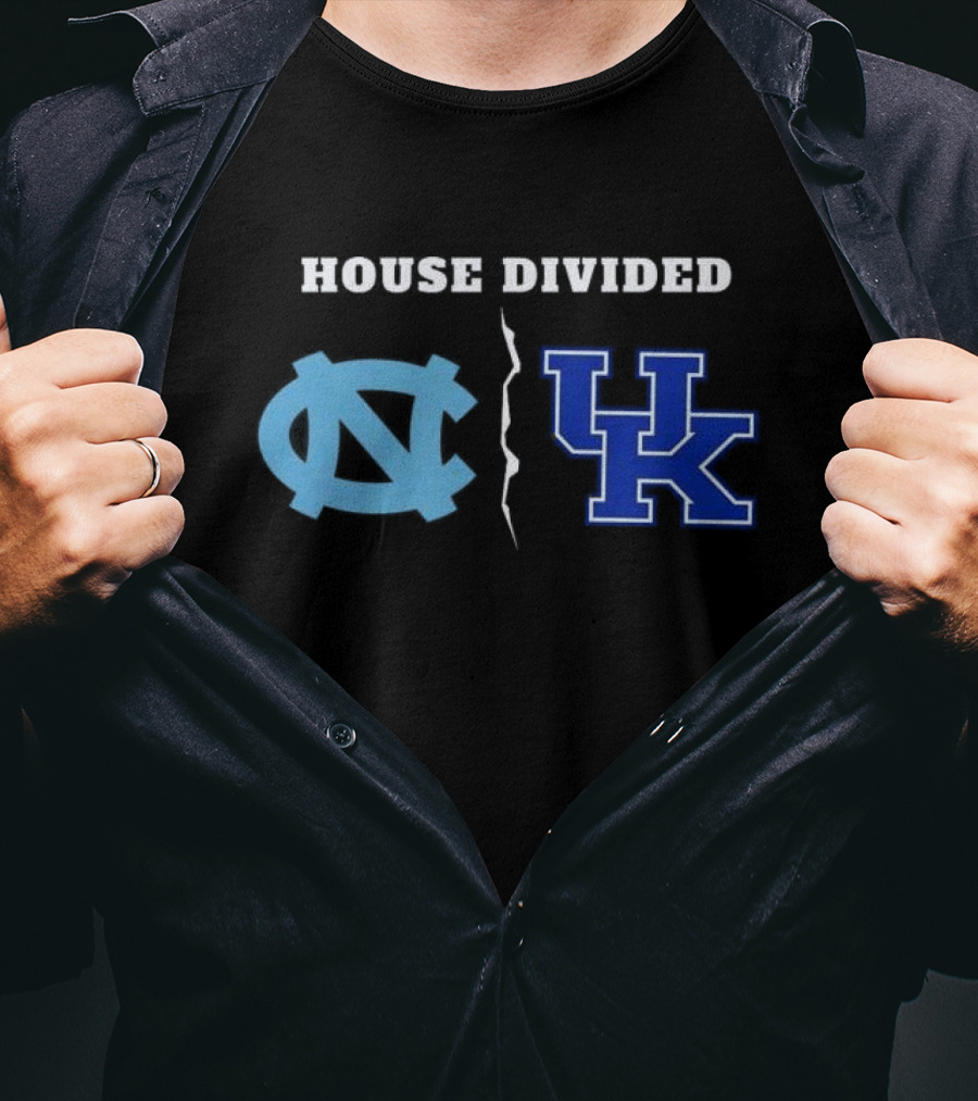 House Divided North Carolina Tar Heels Kentucky Wildcats T-Shirt