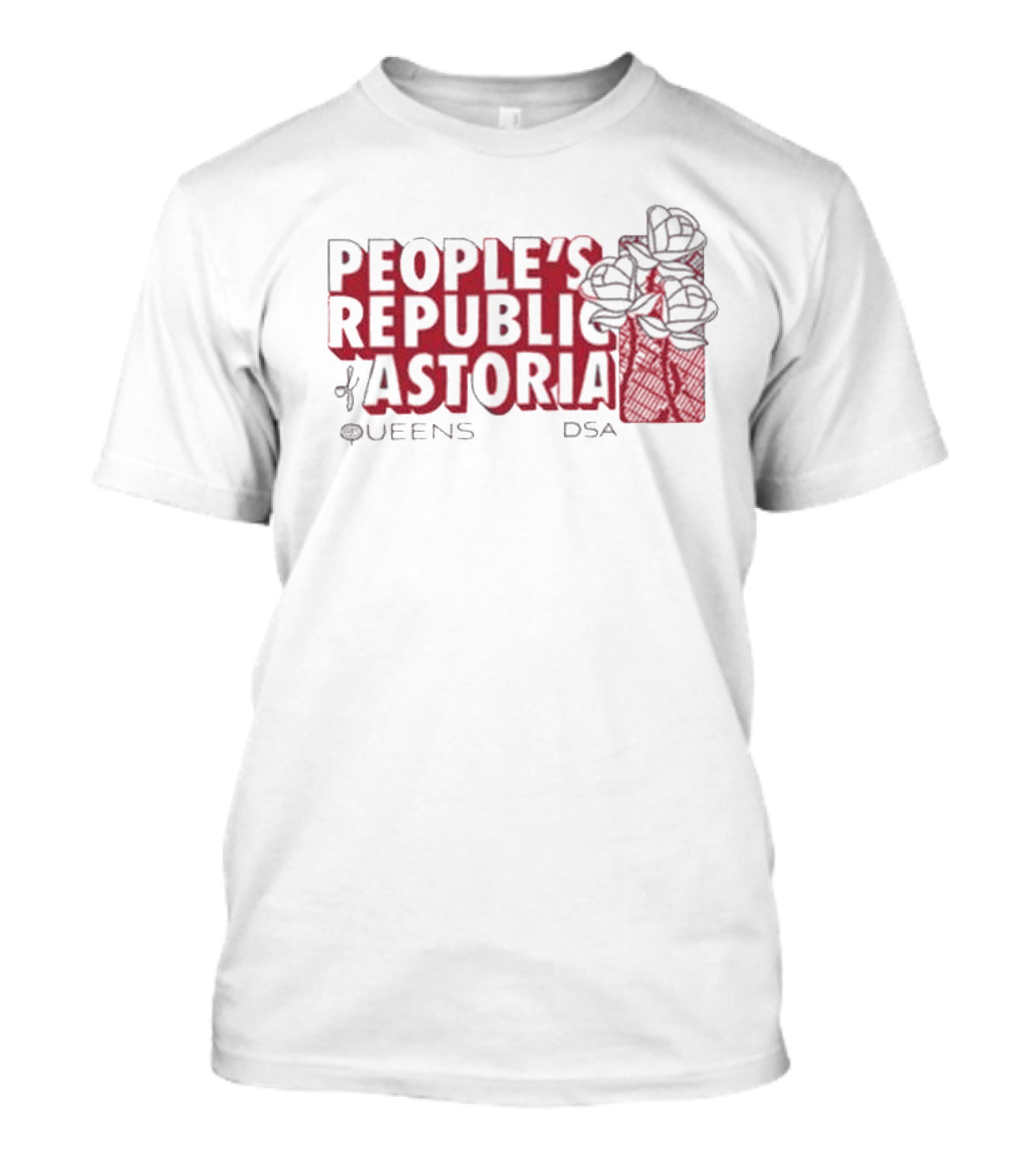 People’s Republic Of Astoria Queens DSA Roses T-Shirt