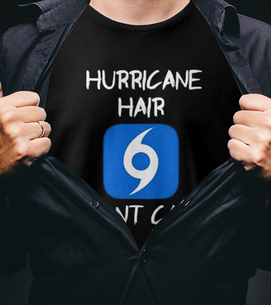 Hurricane Hair Don't Care Blue T-Shirt