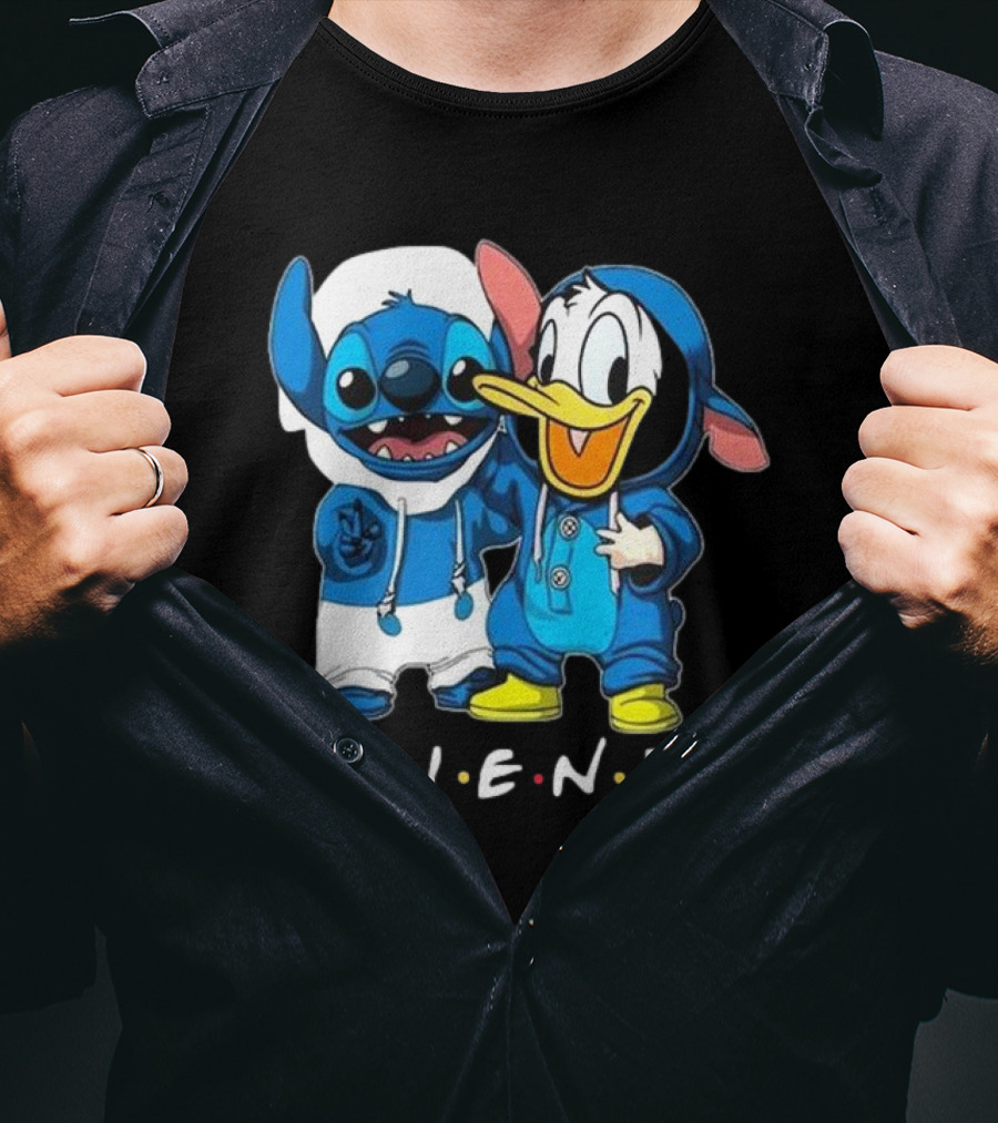 Friends Stitch And Donald Duck Disney Best Friends For Life T-Shirt