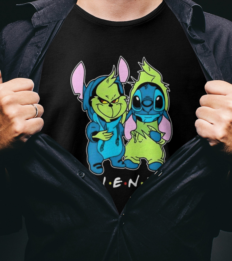 Stitch And Grinch Disney Friends Best Friends For Life T-Shirt