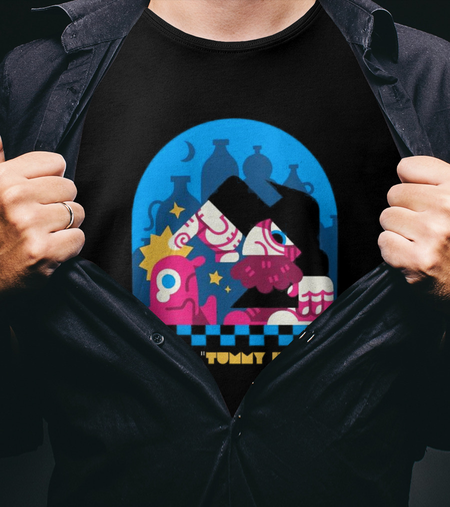 I Cast Tummy Hurty The Forbidden Spell Potion Bottles Stars T-Shirt