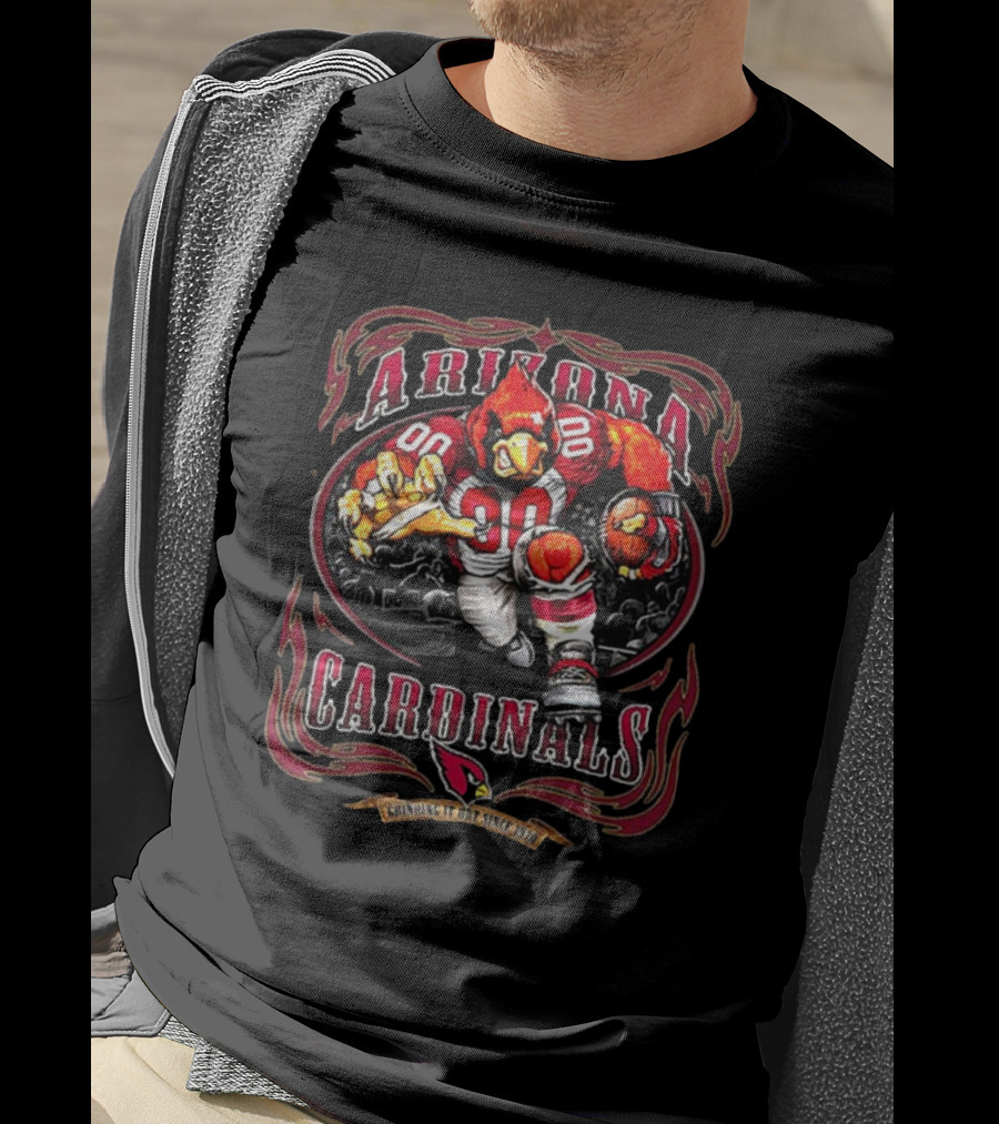 Arizona Cardinals Mascot Grinding It Out Since 1970 T-Shirt