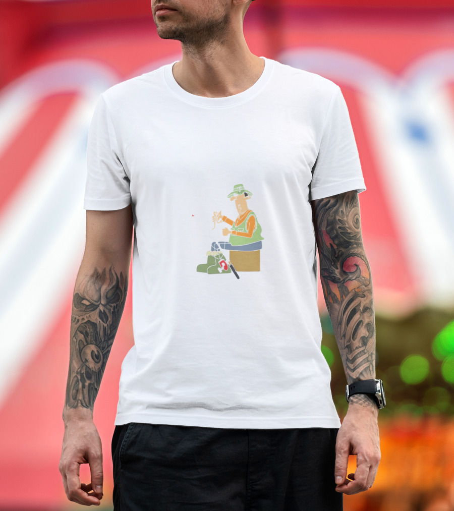 I Am a Masterbaiter Fishing Cartoon Humor T-Shirt