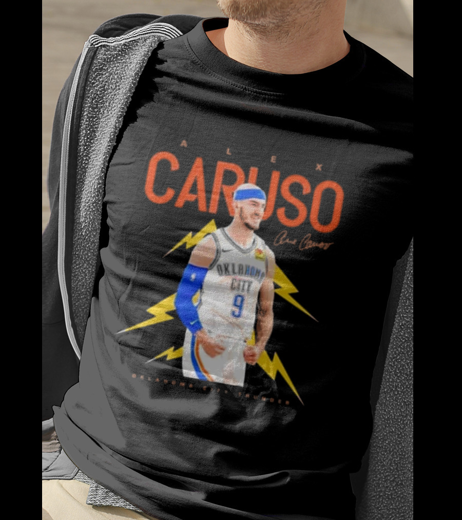 Alex Caruso Oklahoma City Thunder Basketball Superstar Signature T-Shirt