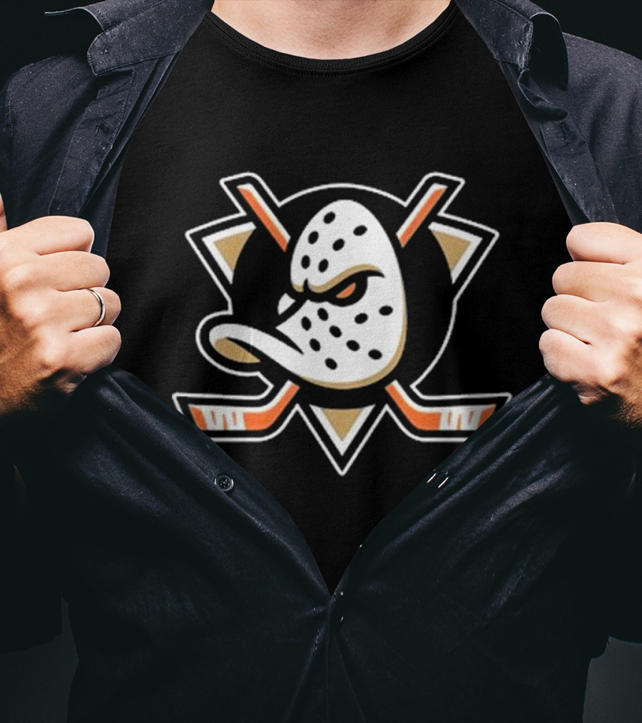 Anaheim Ducks Classic Hockey Mask Emblem Essential T-Shirt