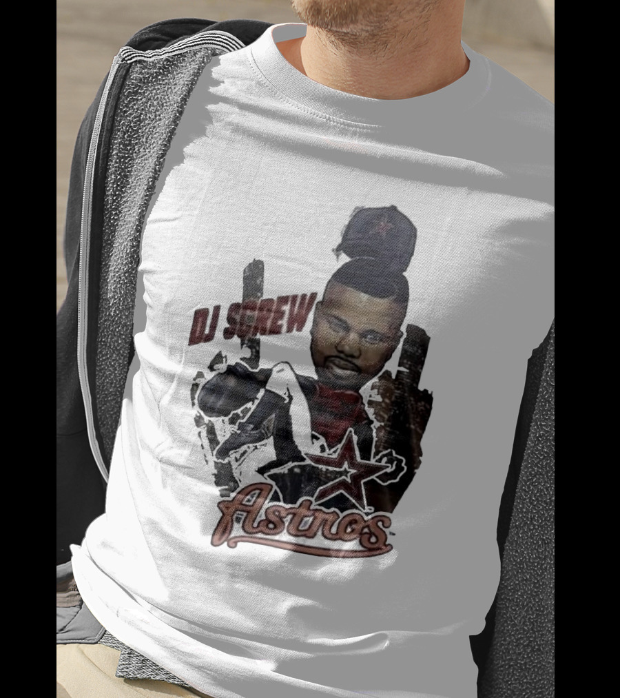 Astros DJ Screw Tribute With Star Icon T-Shirt