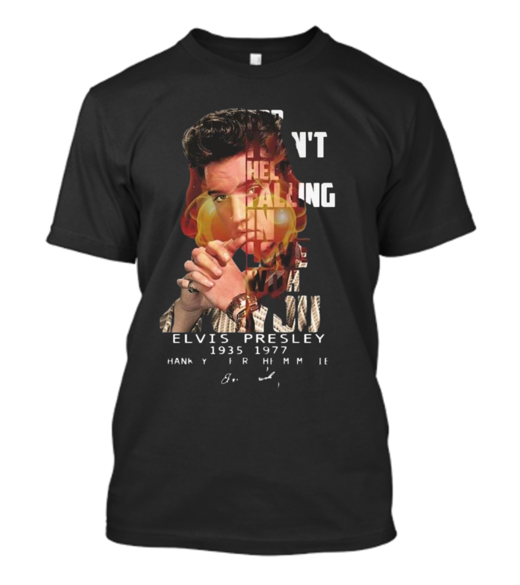 Can’t Help Falling In Love Elvis Presley 1935-1977 Thank You For The Memories T-Shirt