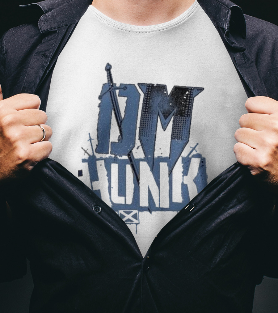 DM Hunk Sword Elements Drew Mcintyre Ringer T-Shirt