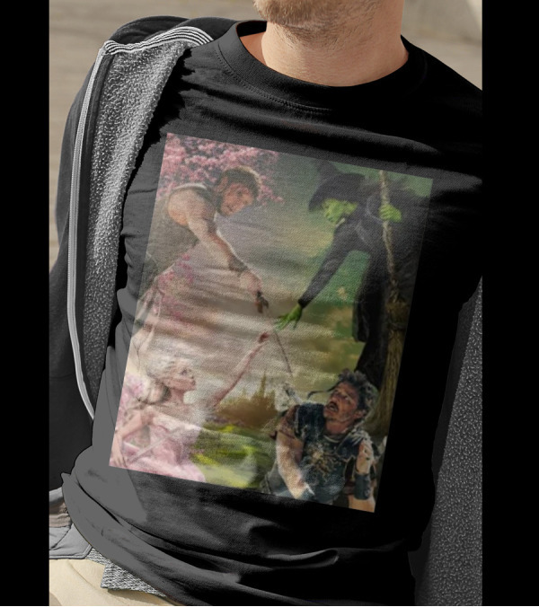 Gladiator 2 And Wicked Witch Fantasy Crossover With Enchanted Forest Warriors And Sorcery Elements T-Shirt