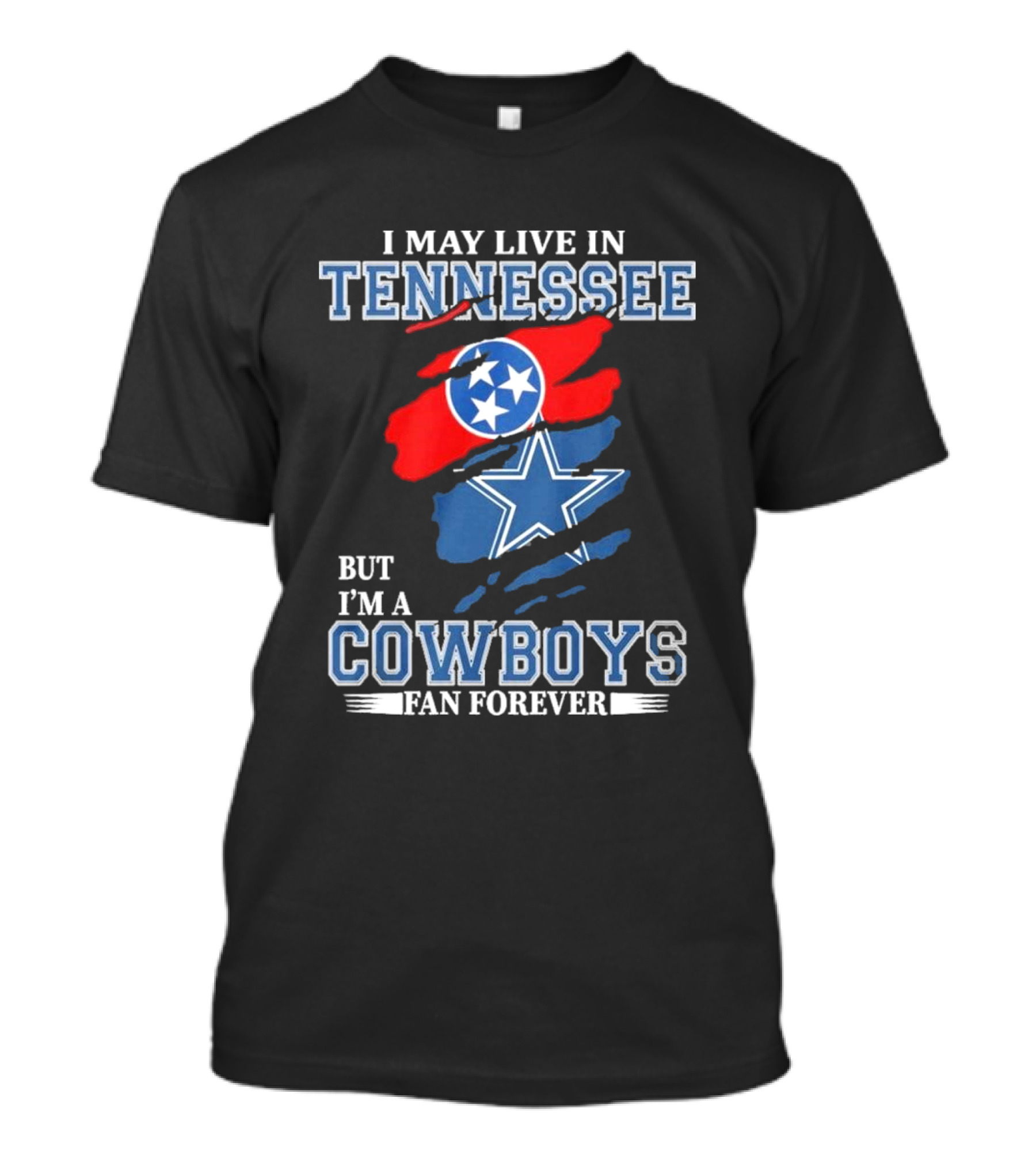 Tennessee Resident Dallas Cowboys Fan Forever NFL Loyalty T-Shirt