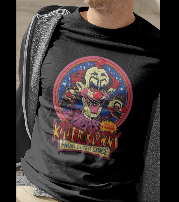 Killer Klowns From Outer Space Bonus Sticker T-Shirt