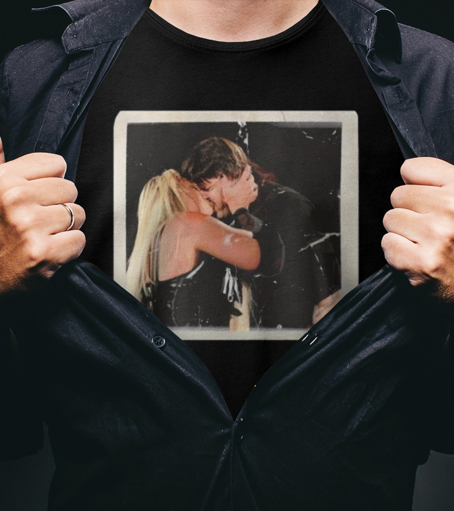 Liv Morgan Dominik Mysterio Candid Kiss Moment T-Shirt
