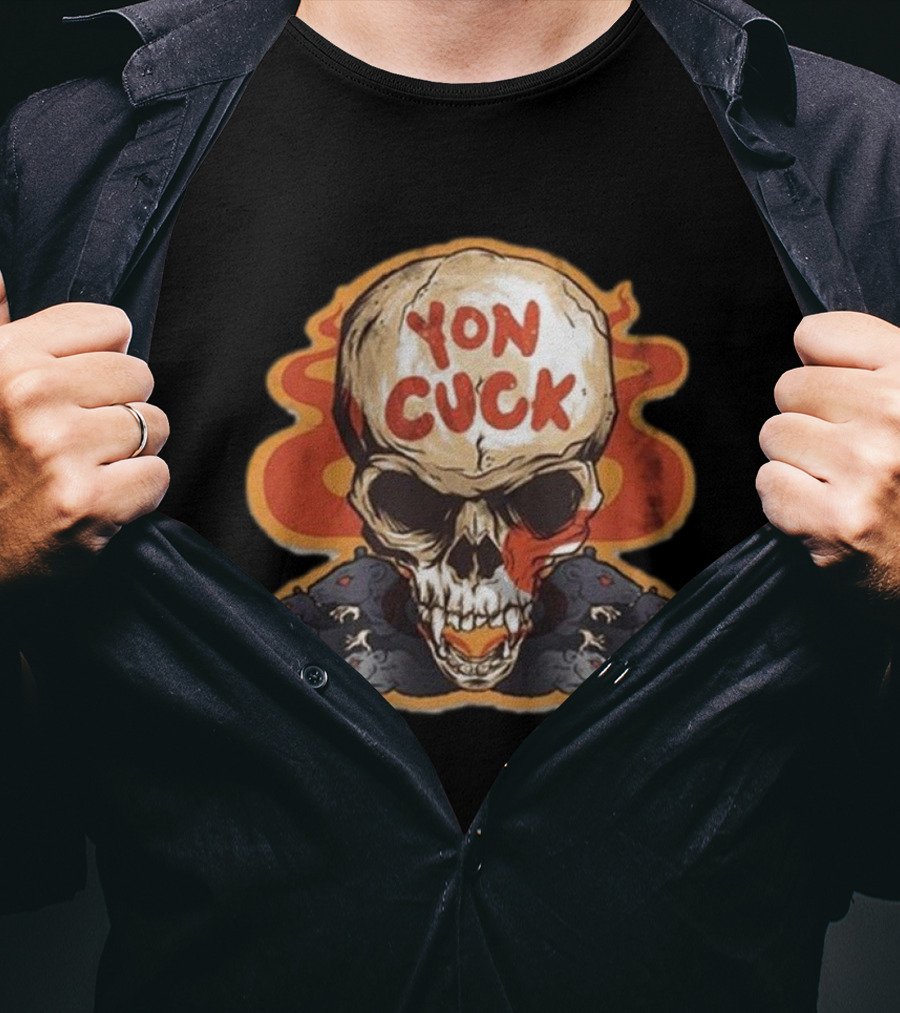 Mcelroy Yon Cuck Skull With Rats T-Shirt