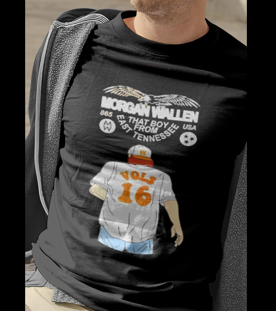 Morgan Wallen Vols 16 That Boy From East Tennessee USA 865 T-Shirt