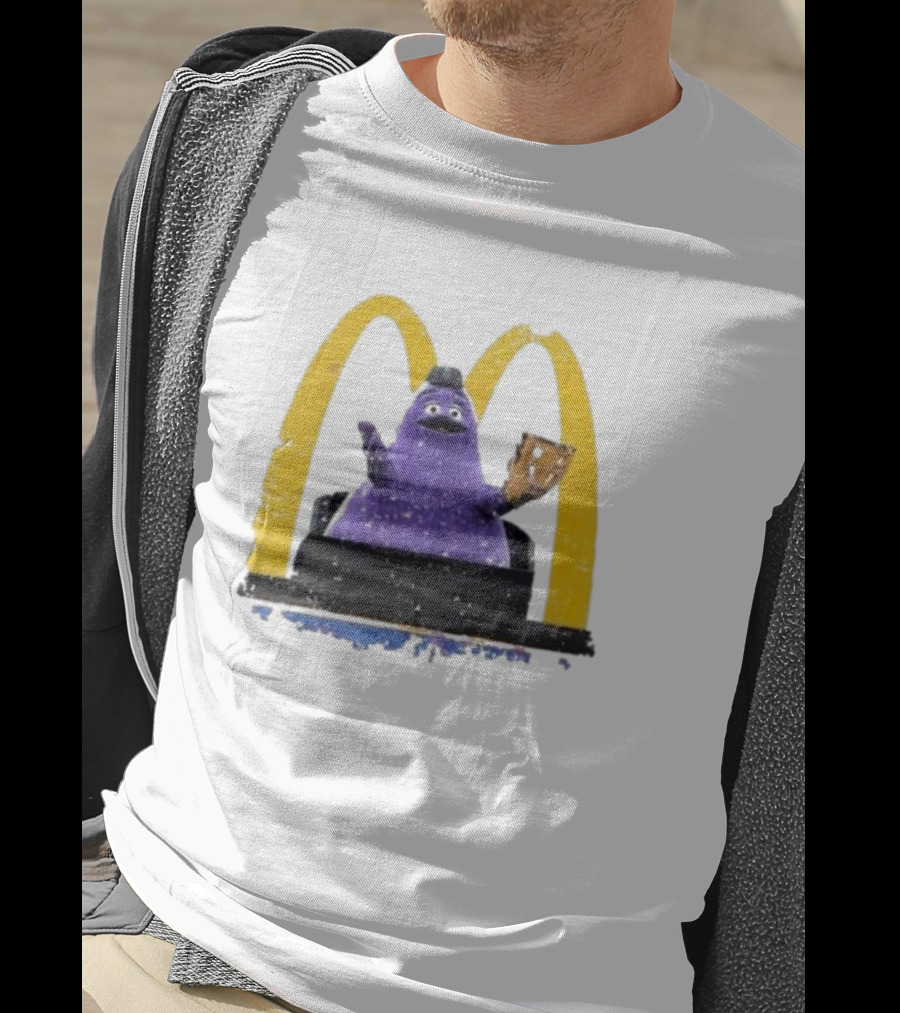 New York Mets The Grimace McDonald's Baseball Crossover T-Shirt