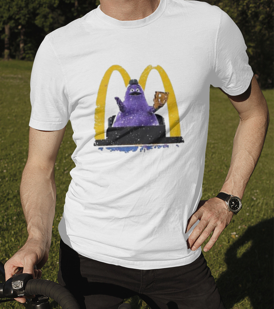 New York Mets The Grimace McDonald's Baseball Crossover T-Shirt
