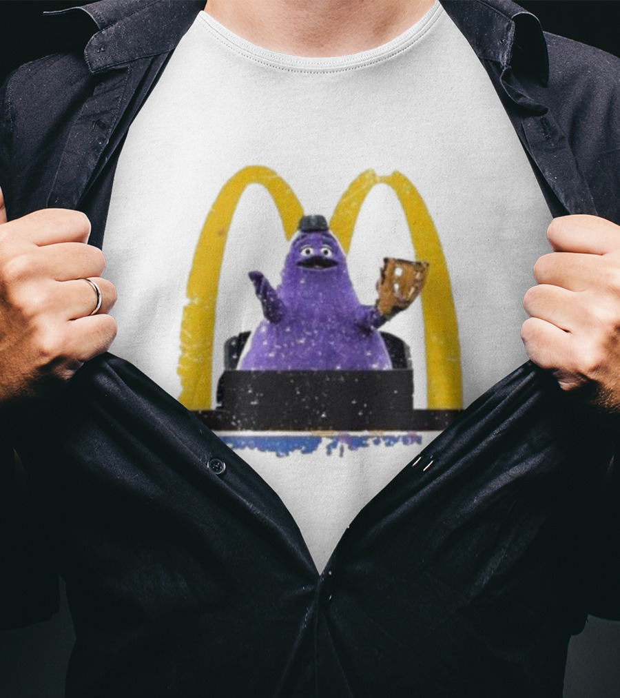 New York Mets The Grimace McDonald's Baseball Crossover T-Shirt