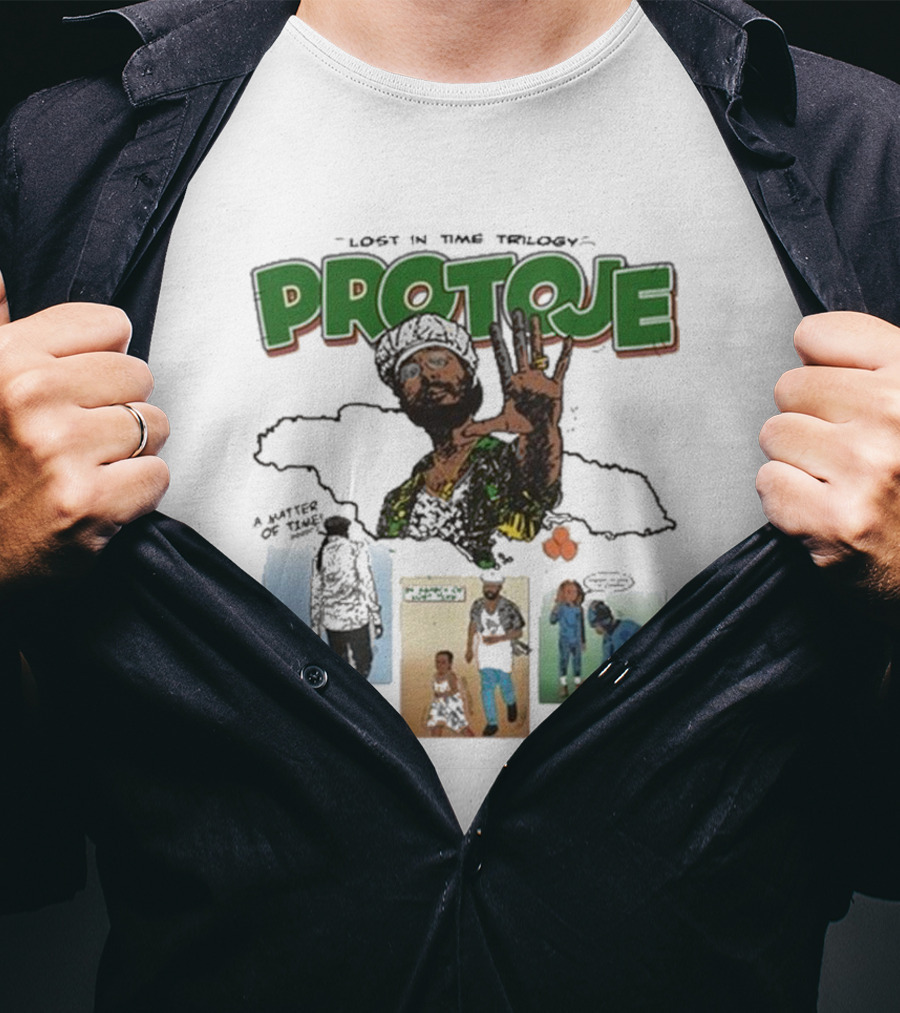 Protoje Lost In Time Trilogy Reggae Series Imagery And Covers T-Shirt