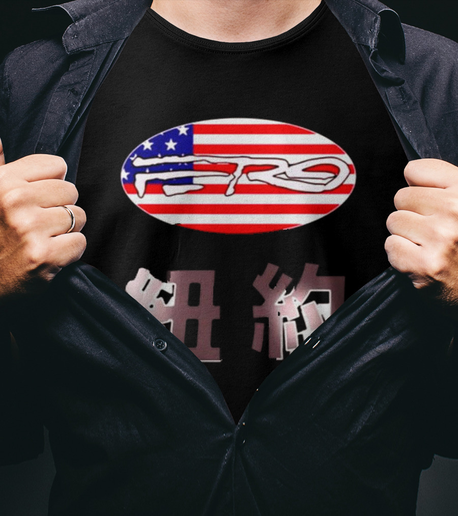 Awake NY Ferg American Flag Oval Logo T-Shirt