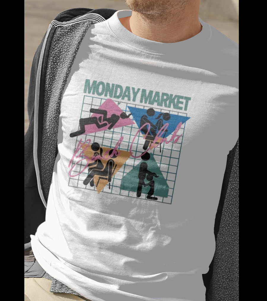 Monday Market Beach Club Geometric Leisure T-Shirt