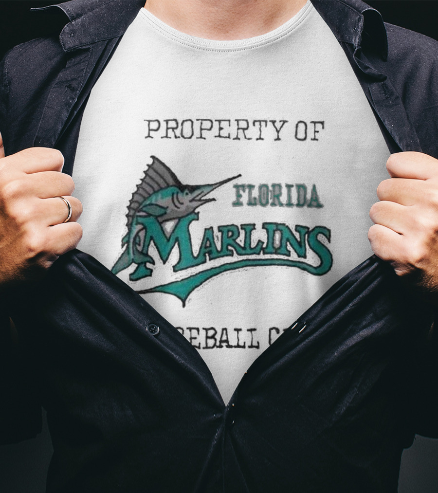 Property Of Florida Marlins Baseball Club T-Shirt