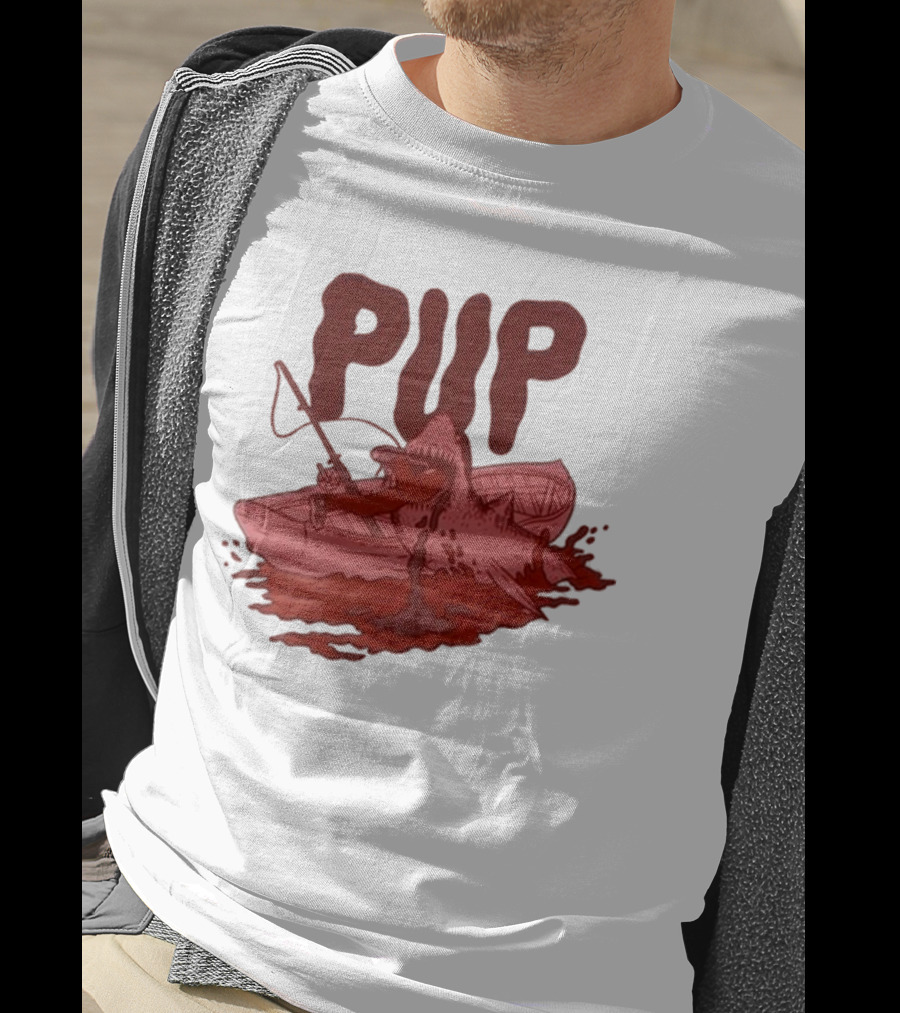 PUP Shark Attack Boat T-Shirt