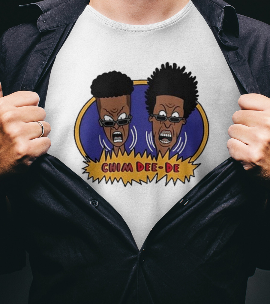 Chim Dee-De Beavis And Butt-Head Cartoon Characters With Bold Expressions T-Shirt