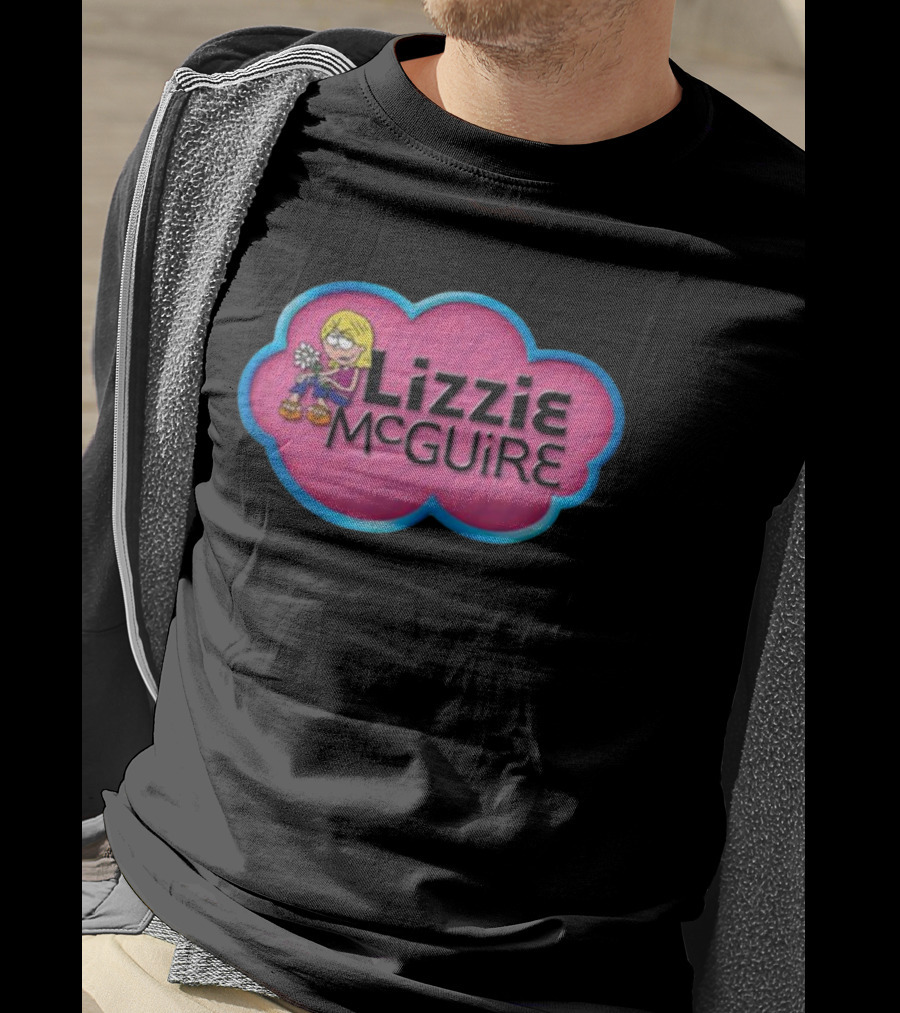 Lizzie McGuire Pink Cloud Cartoon T-Shirt