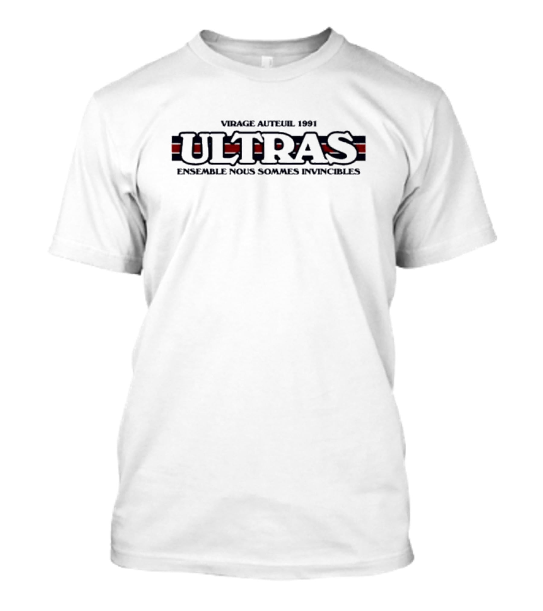 Virage Auteuil 1991 Ultras Ensemble Nous Sommes Invincibles T-Shirt