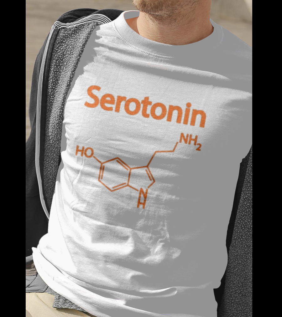 Serotonin Molecule Structure HO NH2 Chemistry T-Shirt