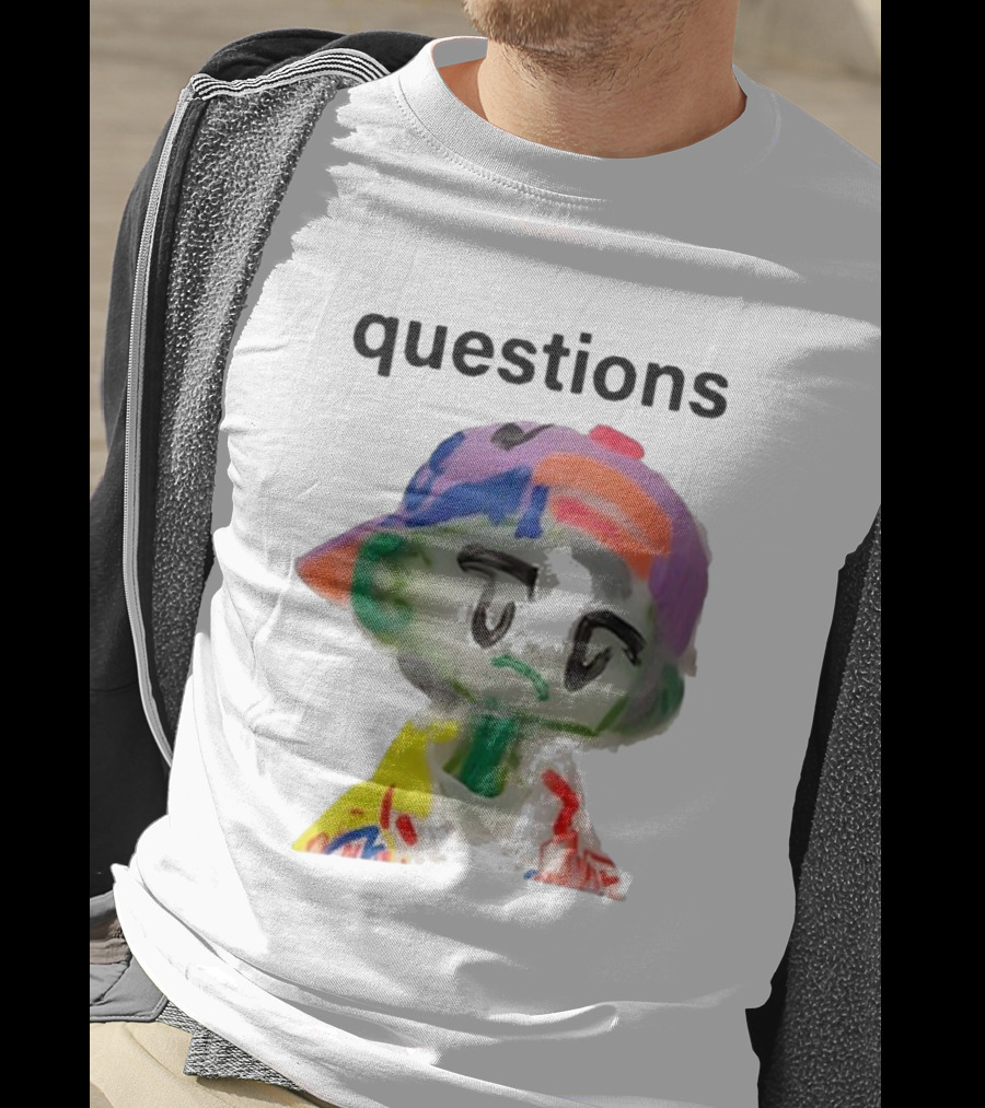 Kikillopieces Colorful Character Questions T-Shirt