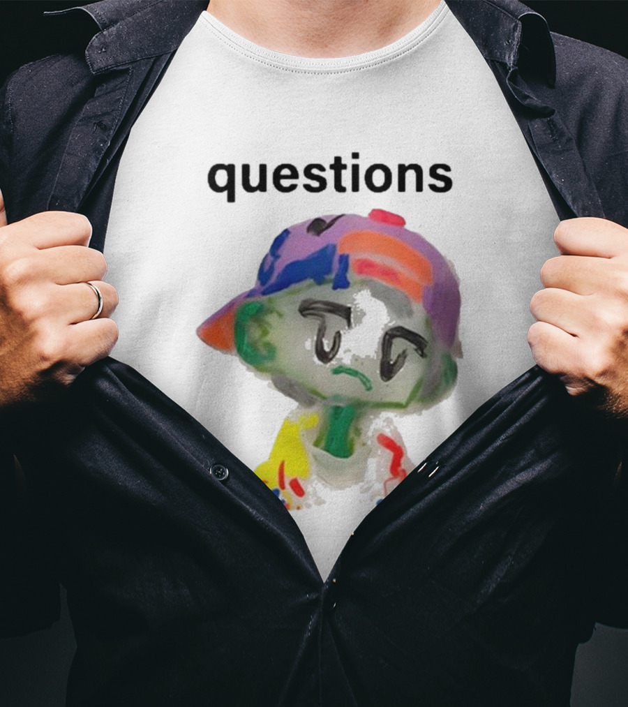 Kikillopieces Colorful Character Questions T-Shirt