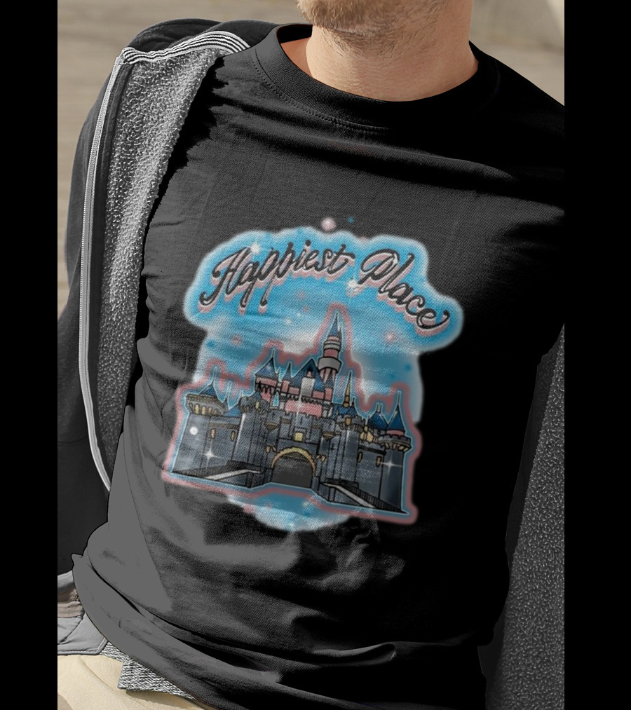 Happiest Place Rope Drop Threads Castle T-Shirt