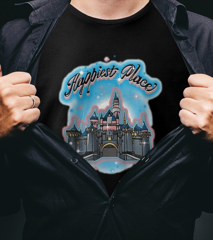 Happiest Place Rope Drop Threads Castle T-Shirt