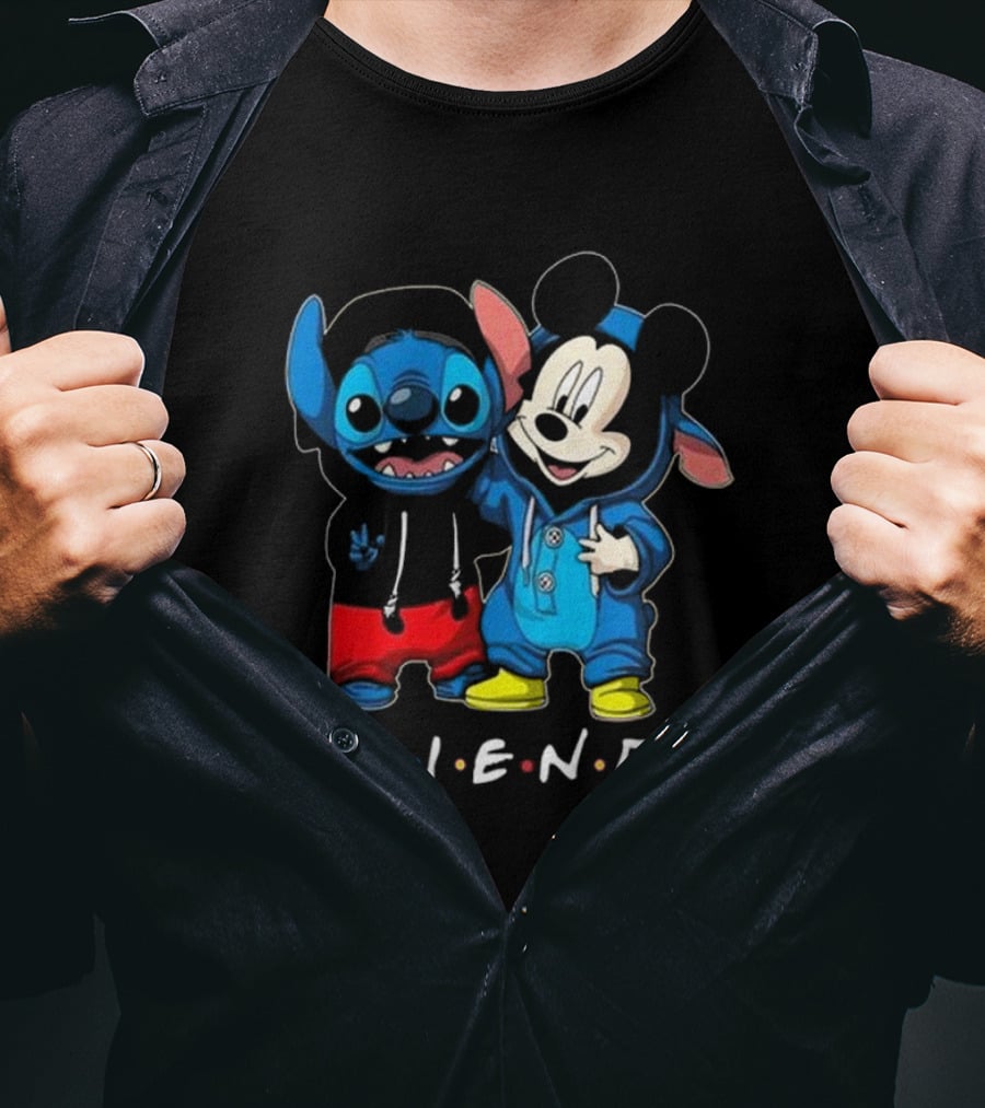 Stitch And Mickey Mouse Disney Friends Best Friends For Life T-Shirt