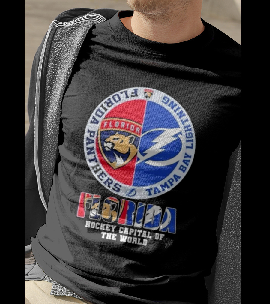 Florida Panthers Tampa Bay Lightning Florida Hockey Capital Of The World T-Shirt